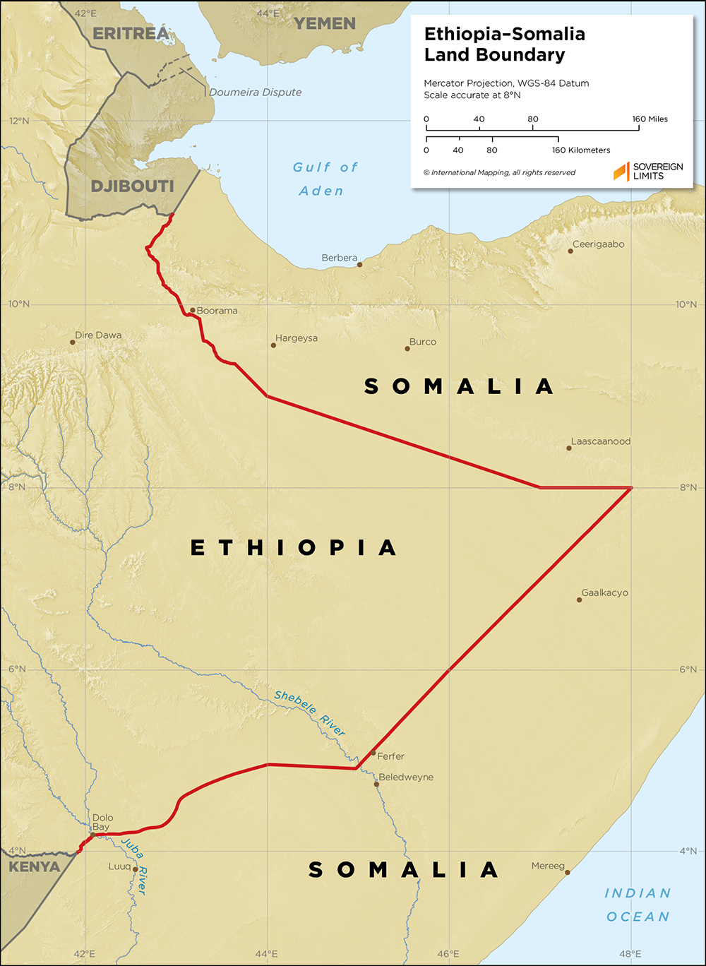 Ethiopia Somalia Land Boundary Sovereign Limits Ethiopia Somalia Land Boundary Sovereign Limits
