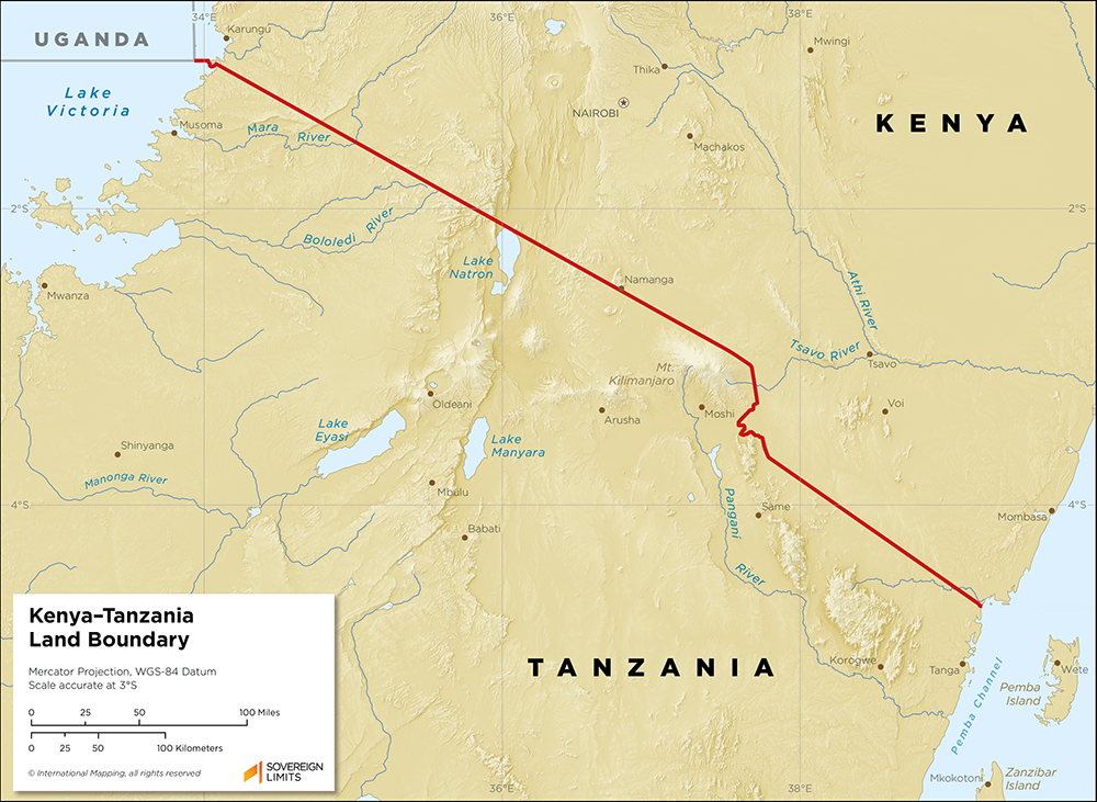 Kenya Tanzania Land Boundary Sovereign Limits